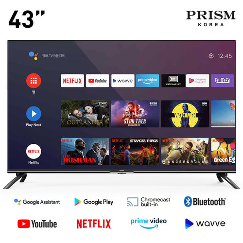 프리즘 43인치 A43i google android TV BT50